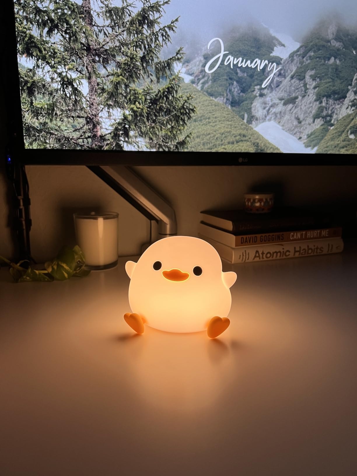 GlowDuck™ - silikonowa lampka nocna LED o ciepłym, kojącym świetle